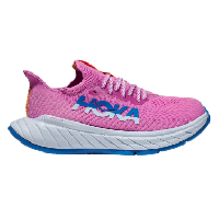 Photo Chaussures de running femme hoka carbon x 3 rose bleu