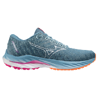 Photo Chaussures de running femme mizuno wave inspire 19 bleu rose