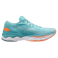 Photo Chaussures de running femme mizuno wave skyrise 4 bleu orange