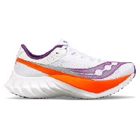 Photo Chaussures de running femme saucony endorphin pro 4 blanc violet orange