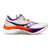 Photo Chaussures de running femme saucony endorphin speed 4 blanc violet orange