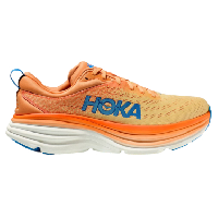 Photo Chaussures de running hoka bondi 8 orange bleu