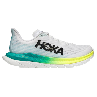 Photo Chaussures de running hoka mach 5 blanc vert jaune