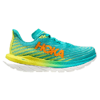 Photo Chaussures de running hoka mach 5 bleu vert jaune