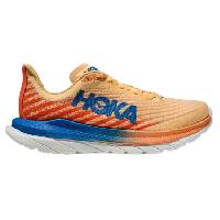 Photo Chaussures de running hoka mach 5 orange bleu