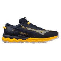 Photo Chaussures de running mizuno wave daichi 7 bleu jaune