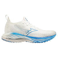 Photo Chaussures de running mizuno wave neo wind blanc bleu femme