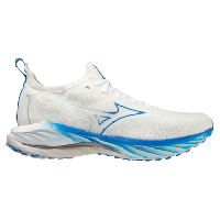 Photo Chaussures de running mizuno wave neo wind blanc bleu