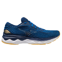 Photo Chaussures de running mizuno wave skyrise 4 bleu jaune