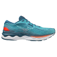 Photo Chaussures de running mizuno wave skyrise 4 bleu orange