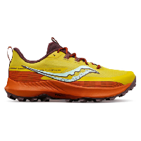 Photo Chaussures de trail femme saucony peregrine 13 jaune orange