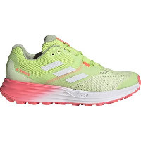 Photo Chaussures de trail running adidas terrex two flow jaune rouge femme