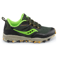 Photo Chaussures de trail running enfant saucony peregrine 12 shield noir vert