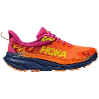 Photo Chaussures de trail running femme hoka challenger 7 gtx orange bleu rose