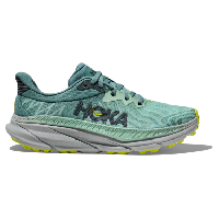 Photo Chaussures de trail running femme hoka challenger 7 vert jaune
