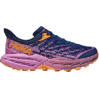Photo Chaussures de trail running femme hoka speedgoat 5 bleu rose orange