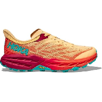 Photo Chaussures de trail running femme hoka speedgoat 5 corail rouge