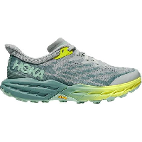 Photo Chaussures de trail running femme hoka speedgoat 5 gris vert jaune