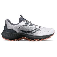 Photo Chaussures de trail running femme saucony aura tr blanc gris rose