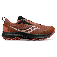 Photo Chaussures de trail running femme saucony peregrine 14 gtx rouge noir