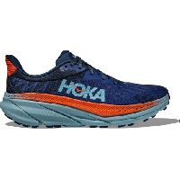 Photo Chaussures de trail running hoka challenger 7 bleu rouge