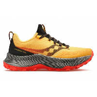 Photo Chaussures trail saucony endorphin trail jaune rouge femme