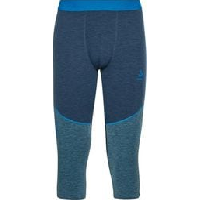 Photo Collant 3 4 odlo revelstoke performance wool warm bleu