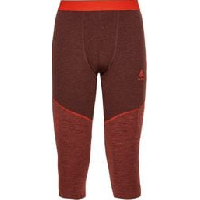 Photo Collant 3 4 odlo revelstoke performance wool warm rouge