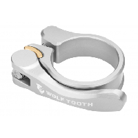 Photo Collier de selle a serrage rapide wolf tooth seatpost clamp quick release argent