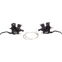 Photo Commande de vitesses shimano altus 3x8v avec freins integres noir