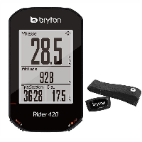 Photo Compteur vélo GPS Bryton Rider 420 H avec ceinture HRM noir