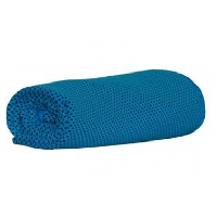 Photo Cooling towel serviette rafraichissante bleue