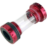 Photo Cuvette boitier pedalier a visser route vtt atoo type shimano hollow rouge boite 68 73mm