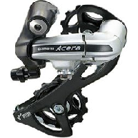 Photo Derailleur arriere shimano acera m360 7 8v argent chape longue sgs