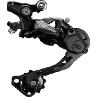 Photo Derailleur arriere shimano deore rd m6000 10v chape moyenne noir