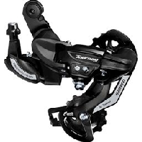 Photo Derailleur arriere shimano rd ty500 tourney 6 7v chape longue noir direct mount