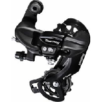 Photo Derailleur arriere shimano tourney rd ty300 6 7v chape longue sgs noir direct mount