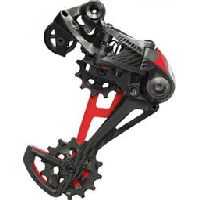 Photo Derailleur arriere sram x01 dh x horizon type 3 0 10v 26d chape courte aluminium noir rouge