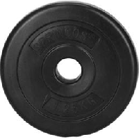 Photo Disque 1 5 kg noir haltere poids musculation