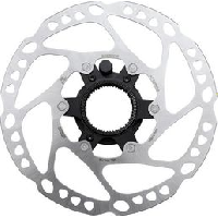 Photo Disque de frein shimano rt em600 centerlock avec aimant pour capteur de vitesse e bike