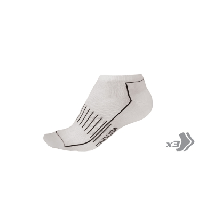Photo Endura pack de 3 paires de chaussettes coolmax race entrainement blanc