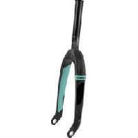 Photo Fourche ikon pro carbone 20 20mm noir bleu turquoise