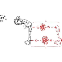 Photo Galets sram gx eagle et cage interne