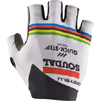 Photo Gants courts castelli competizione 2 soudal quick step 2023 blanc