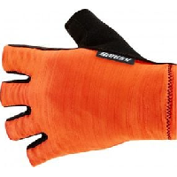 Photo Gants courts unisexe santini cubo orange noir