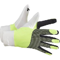 Photo Gants de sport craft adv lumen fleece jaune blanc