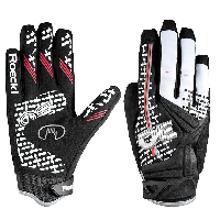 Photo Gants doigts longs Molveno noirs-blancs