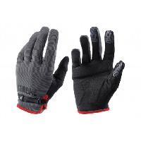 Photo Gants longs chrome cycling gloves gris noir