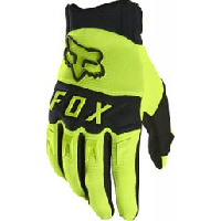 Photo Gants longs fox dirtpaw noir jaune fluo