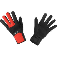 Photo Gants longs gore wear m gore windstopper thermo rouge noir